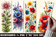 Flowers Flowers Bookmarks, an Illustration by Designworld (Thumbnail 1 of 2)