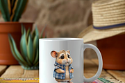 STYLISH HAMSTER FAMILY CLIPART PACK, an Animal Illustration by Daring Digies (Thumbnail 9 of 9)