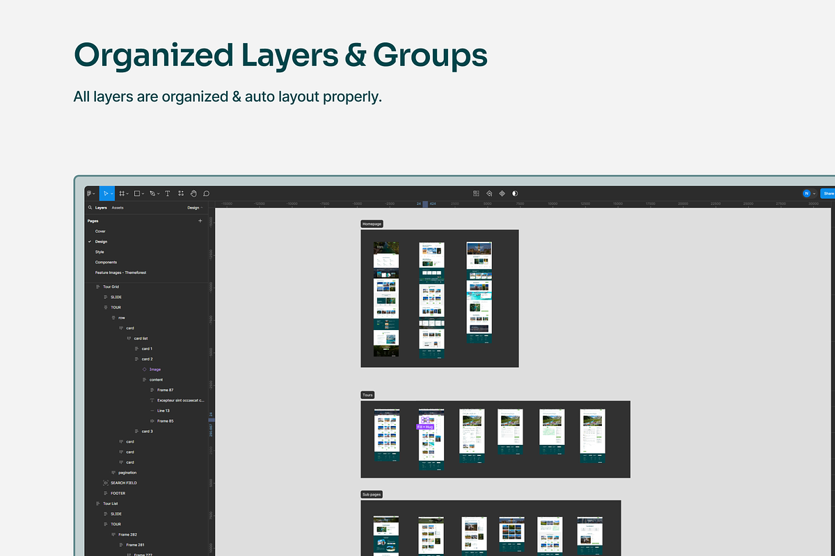 Travil - Travel Template for Figma, an UI Kit Template by YoArts (Photo 3 of 5)