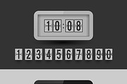 Flap type clock. Numbers set., an Object Graphic by painterr (Thumbnail 2 of 2)