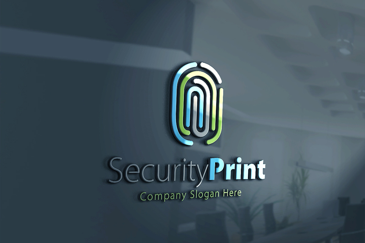 Security Print Logo, a Branding & Logo Template by Creative Dezing (Photo 2 of 6)