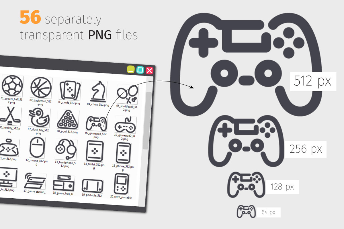 Game Line Icons Set, an Icon by Voysla's Shop (Photo 3 of 4)