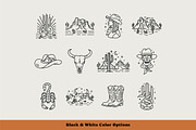 Western Line Art Illustrations, an Illustration by cd-design.co (Thumbnail 3 of 7)