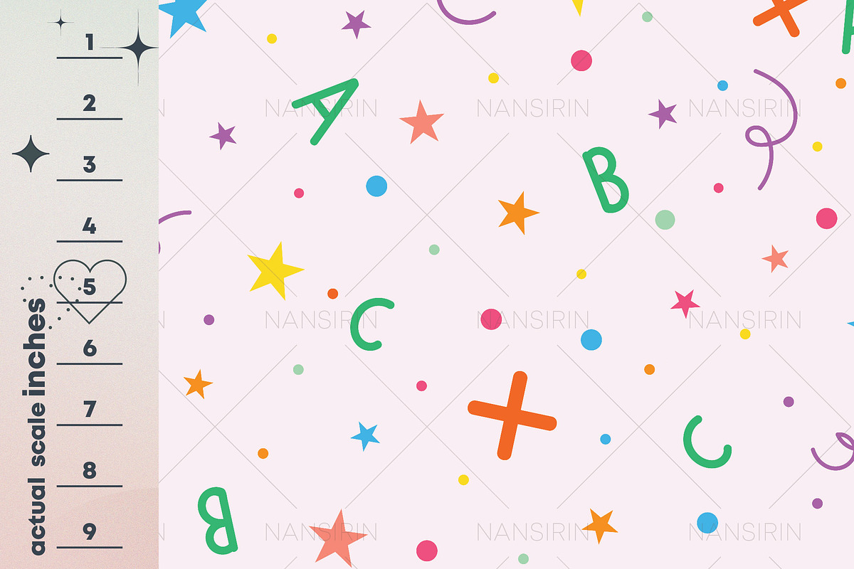 Teacher Seamless Pattern Set, a Pattern Graphic by Nansirins Studio (Photo 3 of 9)