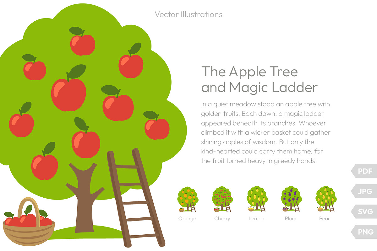 Fruit Trees Vector Set, a Graphic by Ilia Design (Photo 9 of 12)