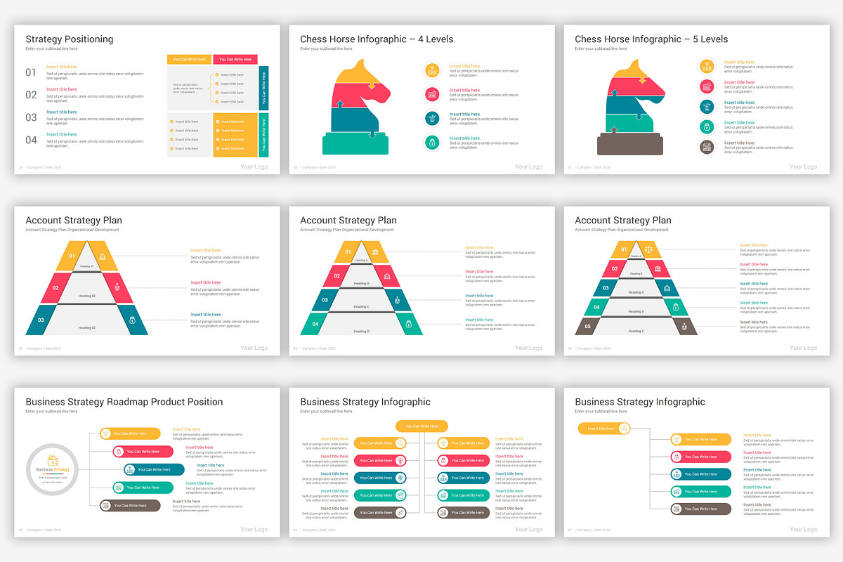 Strategy PowerPoint Diagrams, a Presentation Template by SlideOne