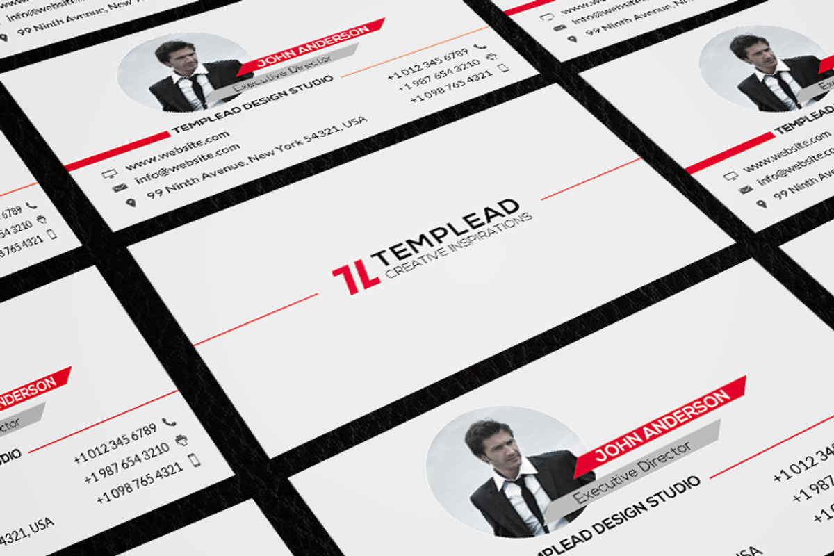 Corporate Business Card CM178, a Business Card Template by annozio (Photo 3 of 3)