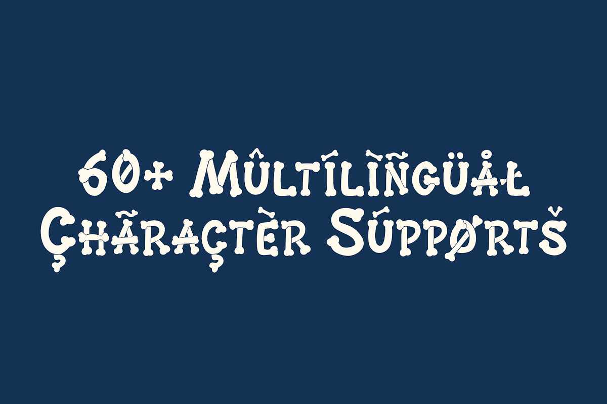 BONEZKUL – Bone Shaped Font, a Font by TypeTasty Font (Photo 8 of 11)