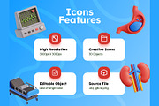 Healthcare and Medical 3D Icons, an Object 3D Model by Rakata Studio (Thumbnail 2 of 7)