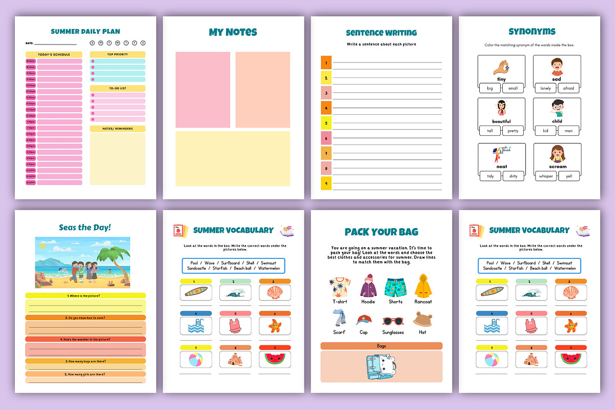 Summer Activity Book for Kids preview 2