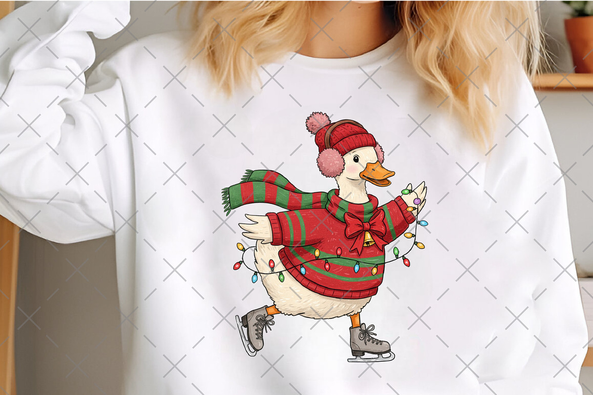 Cute Christmas Goose Png, an Illustration by Craft Nest (Photo 2 of 6)
