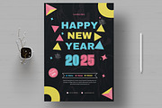 Happy New Year 2025, a Flyer Template by MightyDesign (Thumbnail 1 of 8)