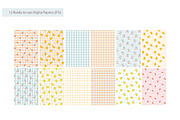 Blooming Fruits Gingham Patterns, a Pattern Graphic by Svitlana Kharchuk (Thumbnail 5 of 8)