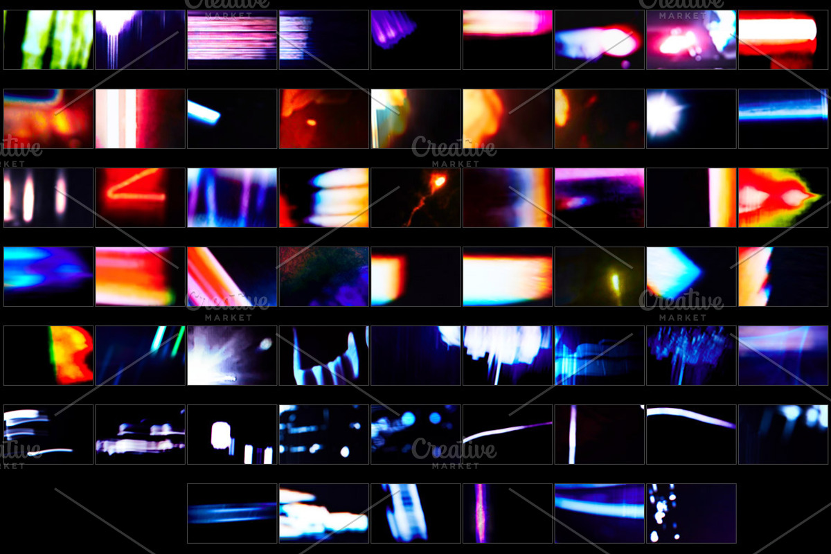 60 Glitched Light Leaks, a Texture Graphic by Neo Ink Design (Photo 2 of 11)