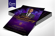 Pastor Anniversary Banquet Flyer, a Flyer Template by Four C Graphic (Thumbnail 1 of 10)