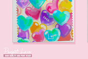 Colourful Heart Seamless Pattern, a Pattern Graphic by Waterystrokes (Thumbnail 5 of 6)