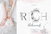 Rich Botanicals & Monograms, a Texture Illustration by Pink Ocean (Thumbnail 1 of 17)