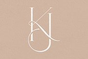 KJ monogram, a Branding & Logo Template by LINKED LETTERS STUDIO (Thumbnail 3 of 3)