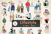 Lifestyle Trending PNG Bundle, a Graphic by GlitterCraft (Thumbnail 1 of 101)