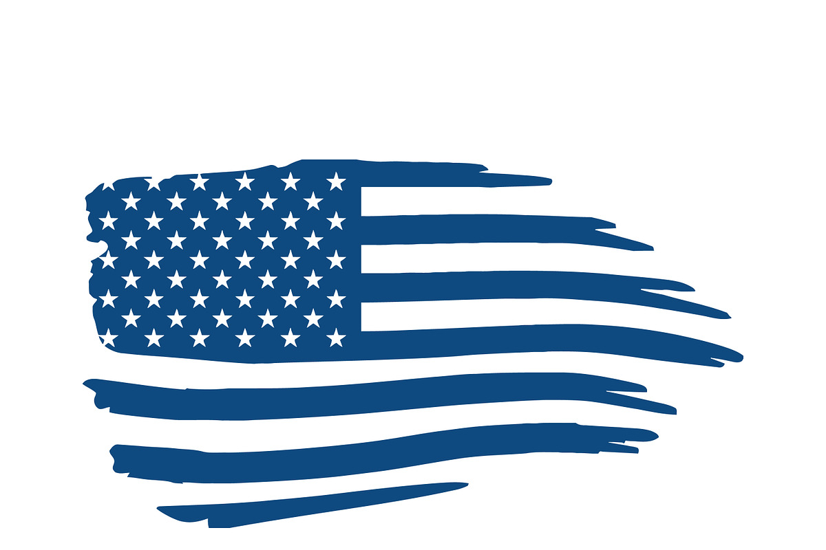 Stylized American Flag Art, an Object Illustration by CarWrap design (Photo 3 of 3)