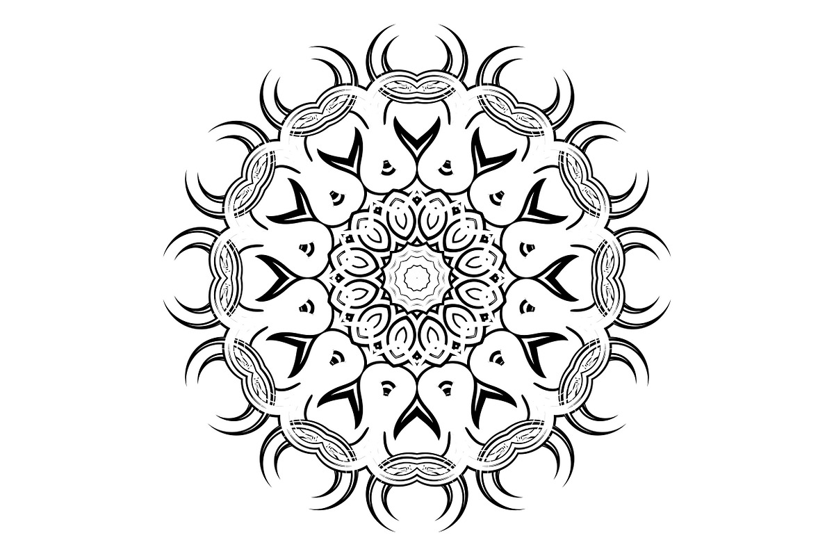 Artistic Mandala Vector Collection, a Decorative Illustration by NJ Himel (Photo 100 of 101)