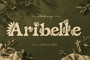 Aribelle Floral Font, a Handwritten Font by Letterhanna Studio (Thumbnail 1 of 9)
