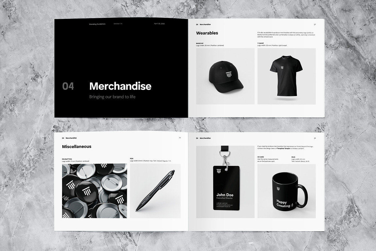 Minimalist Brand Guidelines Template, a Magazine Template by Template Temple (Photo 10 of 10)