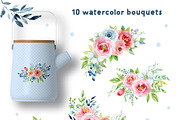 Blueberries and roses, a Decorative Illustration by long summer (Thumbnail 3 of 8)