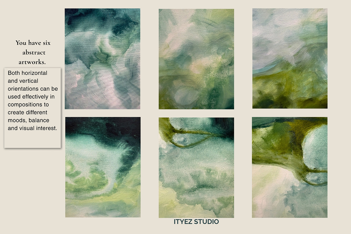 Abstract Green Modern Artwork, a Texture Illustration by Ityez Studio (Photo 3 of 13)