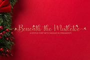 Beneath the Mistletoe, a Script Font by Kristy Hatswell (Thumbnail 1 of 11)