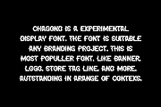 Chagond - Experimental Font, a Sans Serif Font by QR Design Studio (Thumbnail 5 of 7)