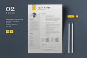 Resume Adam, a Resume Template by Astut (Thumbnail 1 of 4)
