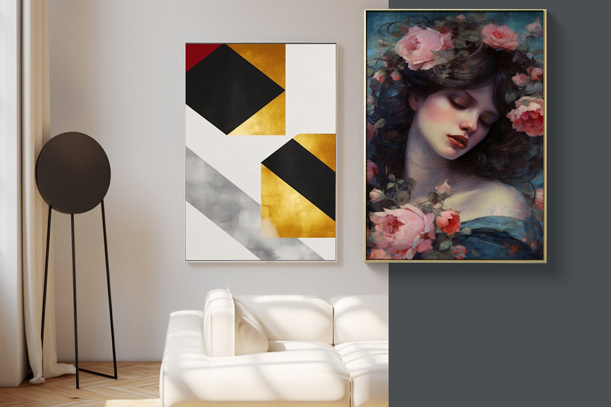 Various artistic abstract prints, a Pattern Graphic by Muzi pear studio (Photo 6 of 12)