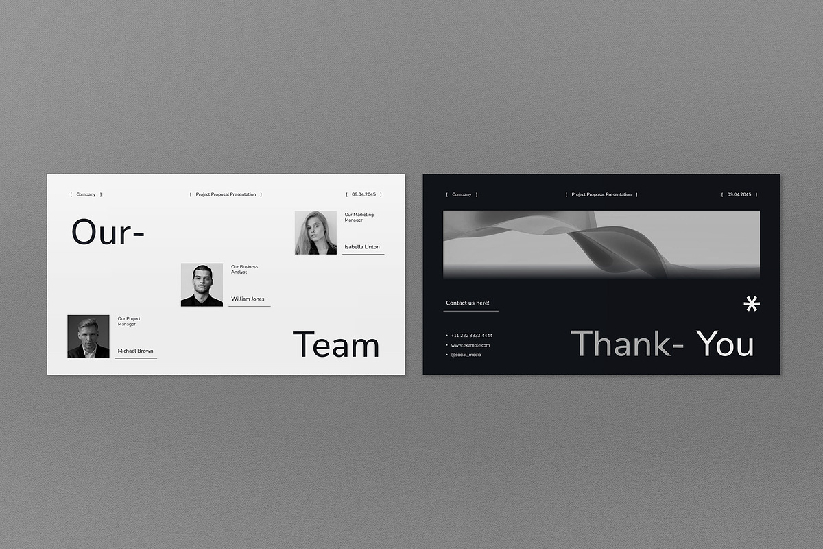 White Project Proposal Google Slide, a Presentation Template by graphicook (Photo 3 of 4)