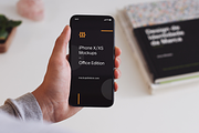 iPhone X/XS Mockups Office Edition, an iPhone Mockup by Fields (Thumbnail 8 of 9)