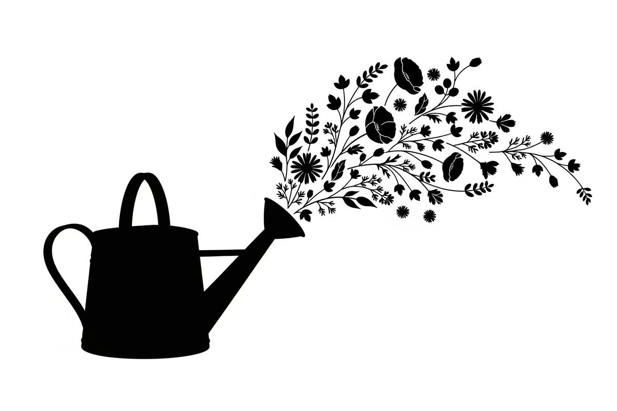 Floral Watering Can Design Bundle, an Illustration by Gaye Art (Photo 17 of 31)