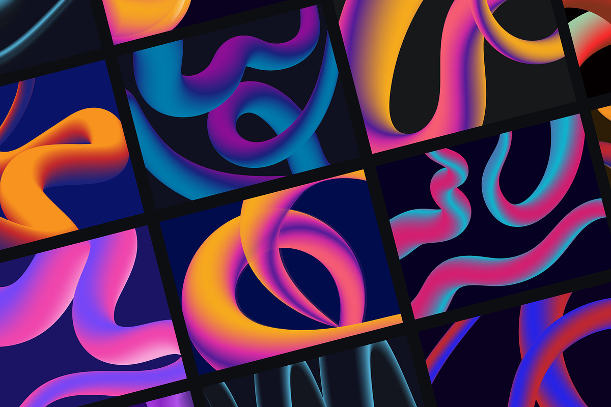 90 Fluid Gradient Backgrounds, a Duotone Icon by Brickclay (Photo 4 of 6)