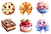 Kawaii Pastel Desserts Clipart, an Illustration by SinaCreation (Thumbnail 4 of 5)