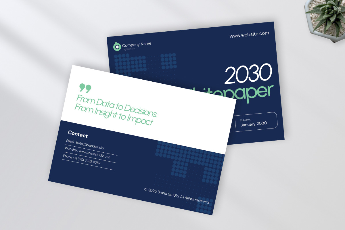 AI Machine Learning Whitepaper, a Brochure Template by twinstd (Photo 4 of 7)