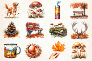 Autumn Nature Walk Clipart, an Illustration by Dream Creation (Thumbnail 4 of 4)