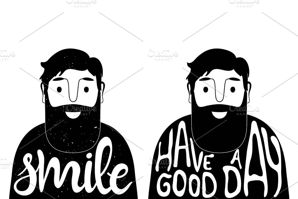 Big bearded set, an Animal Illustration by JULYMILKS (Photo 5 of 5)