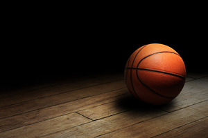 Basketball on Court