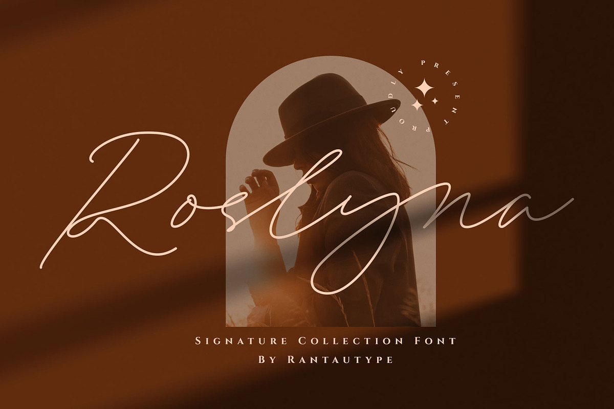 Roslyna Creative Business Font, a Handwritten Font by RantautypeStudio (Photo 1 of 15)