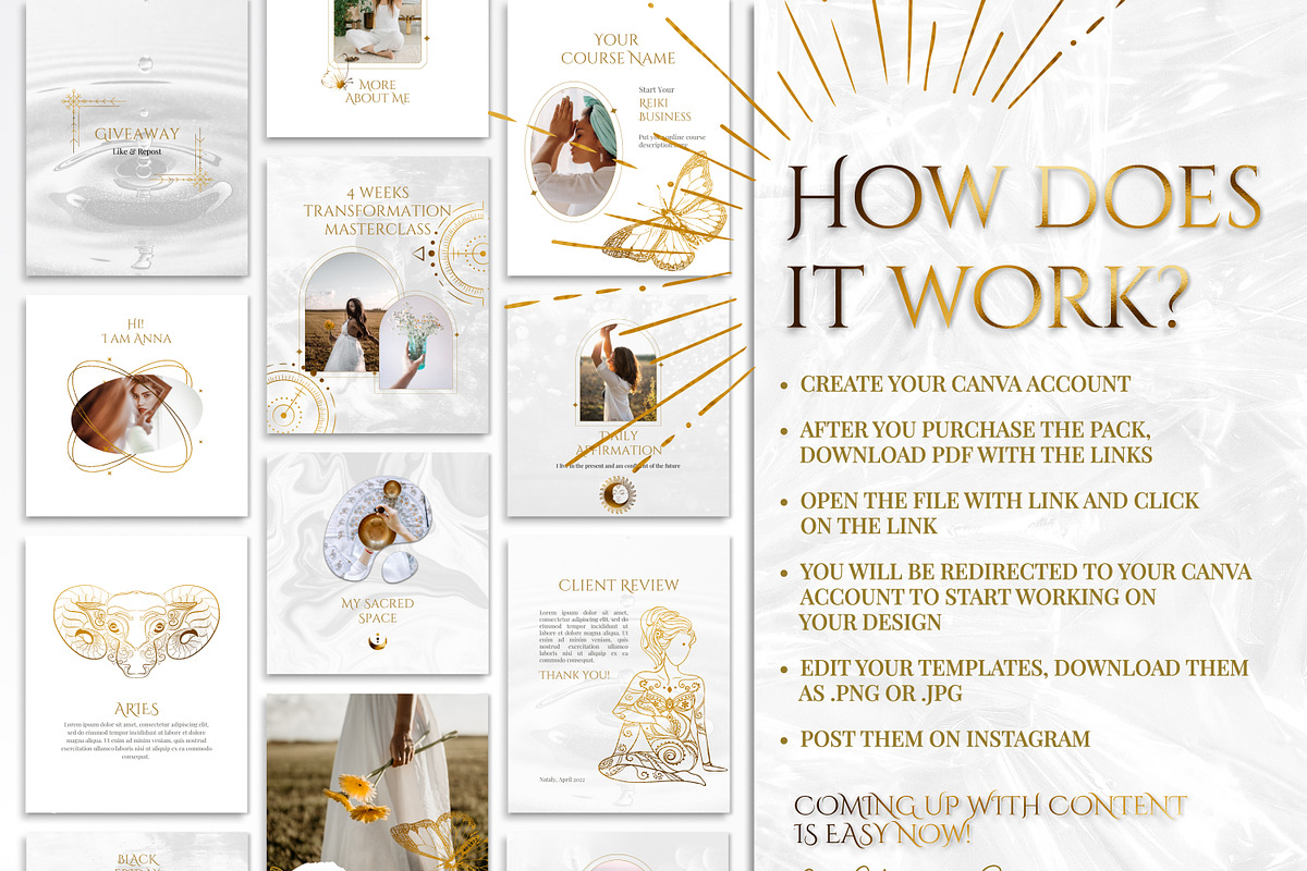Spiritual Instagram Posts | Reiki, a Social Media Template by Under My Cozy Roof (Photo 10 of 10)