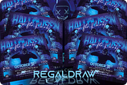 Halloween Party Flyer, a Flyer Template by regalDRAW (Thumbnail 2 of 3)