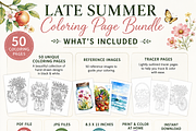 Late Summer Coloring Page Bundle, an Object Illustration by Daffodil Dream Studio (Thumbnail 2 of 3)