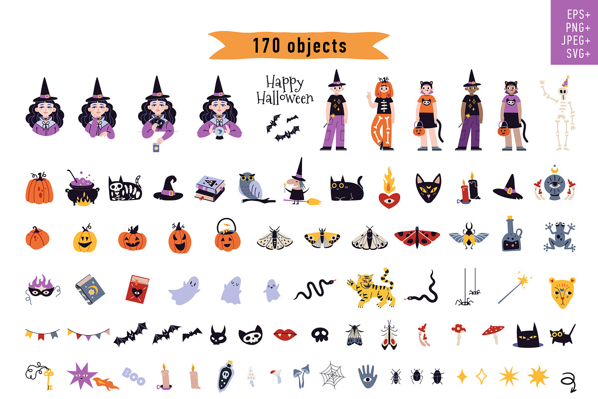 Magic and Halloween illustration, an Illustration by WinWinFolly (Photo 4 of 6)