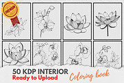 KDP Interiors, Flower Coloring Book, an Illustration by Jaboor Magics (Thumbnail 4 of 5)