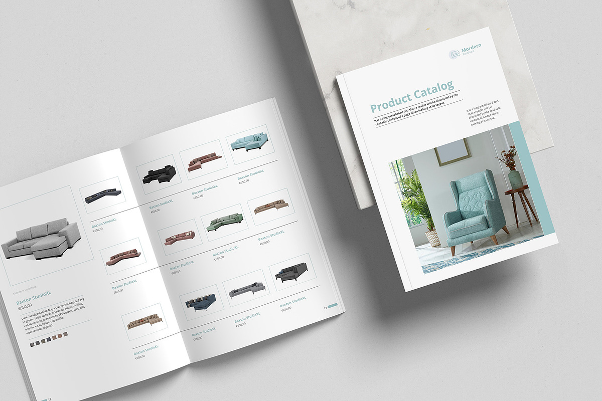 Furniture Product Catalogue Canva, a Brochure Template by TheBrightGrap (Photo 1 of 10)