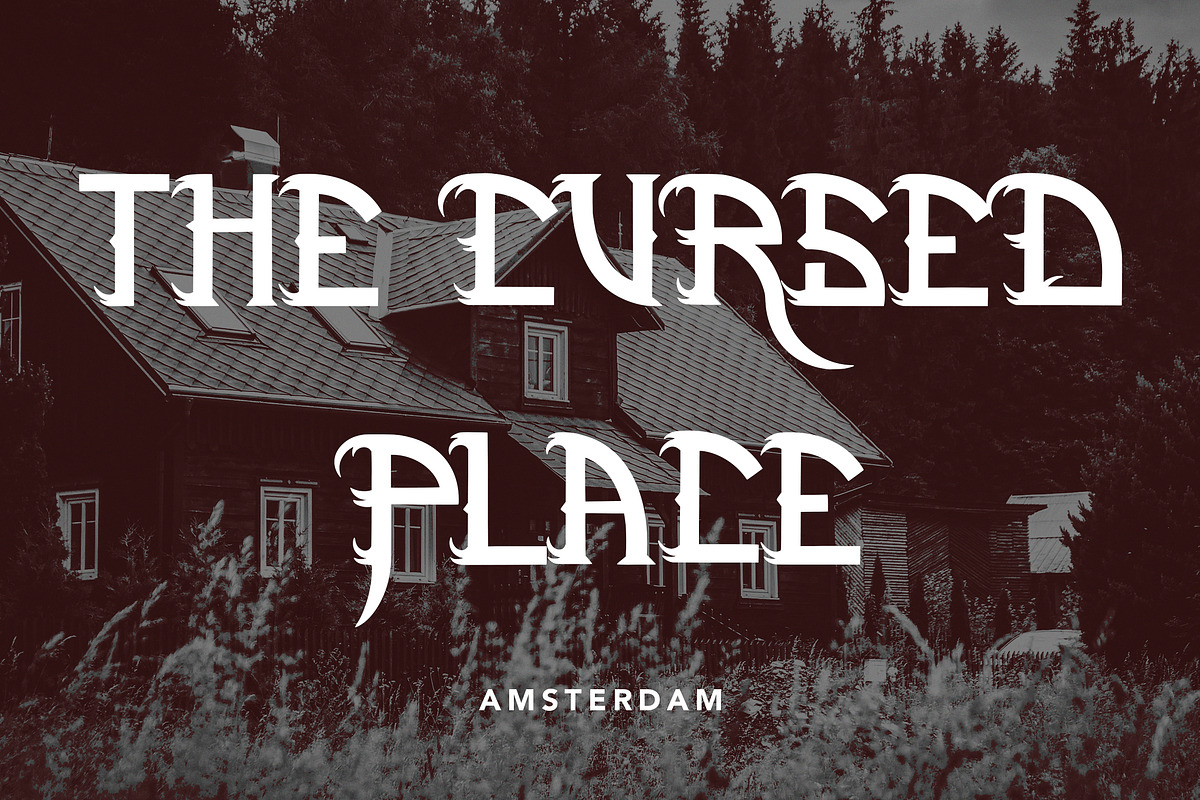NightAngel -Blackletter Display Font, a Blackletter Font by AQR Studio (Photo 8 of 10)